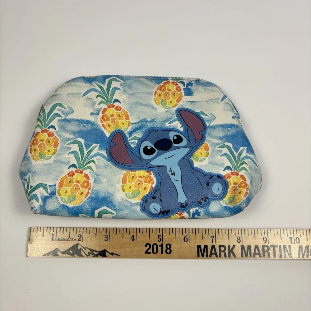 Disney‎ Lilo & Stitch Makeup Bag Cosmetic Pouch Travel Tote Pineapple